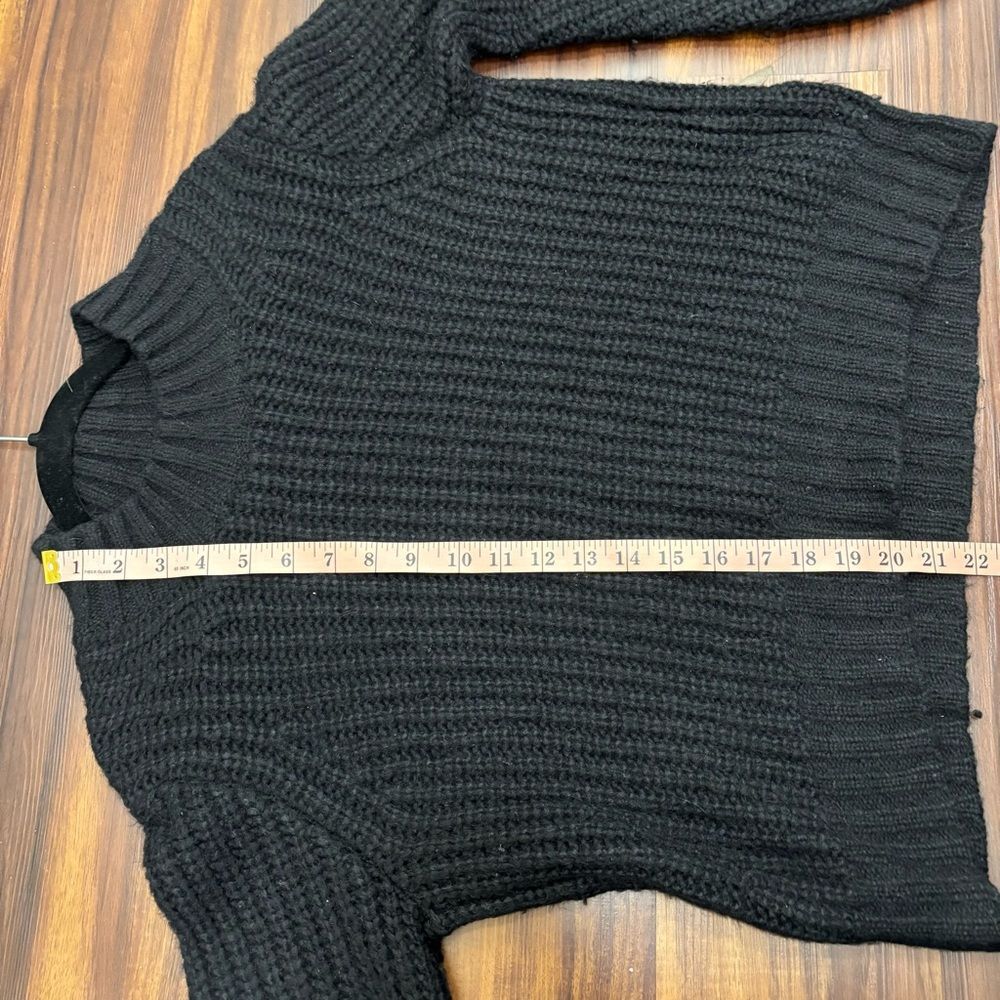 Doen Lulu Sz Small Black Pullover Baby Alpaca Sweater - Picture 8 of 8